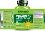 NATURELO Vitamin D3 (62.5mcg / 2500 IU) - from Lichen - Plant-Based & Sustainable - Bio-Active Colecalciferol - Bone and Immune Health - 180 Small Vegan Capsules | 6 Month Supply - Image 4