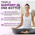 Saffron Supplement, Saffron Pure Extract 88.5mg, Supports Mood Balance, Boosts Energy & Focus, Promotes Healthy Vision, 90 Capsules - Image 3