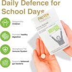 Pro-Ven Probiotics for Children (4-16) Fit for School Gut Health and Immune Support 12.5 Billion CFU Live Bacteria & Vitamin C Supplement 30 Strawberry Chewable Tablets - Image 3