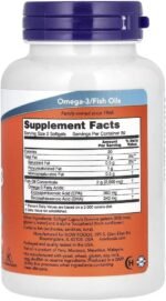 Now Foods – Omega-3 Molecularly Distilled | Supports Heart Health and Brain Function – 100 Softgels - Image 3