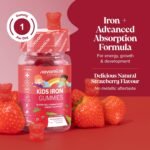 Kids Iron Gummies – Supplements for Energy & Immune System – 1 Month Supply - Alternative to Iron Tablets - Novomins - Image 3