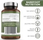Barefoot Nutrition Magnesium Glycinate Supplement 560mg - 90 x 1-to-3 a Day Capsules. Pullulan Capsule - Superior Absorption: no Synthetic Binders or additives. Vegan & Paleo Friendly - Image 4