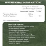 Barefoot Nutrition Magnesium Glycinate Supplement 560mg - 90 x 1-to-3 a Day Capsules. Pullulan Capsule - Superior Absorption: no Synthetic Binders or additives. Vegan & Paleo Friendly - Image 5