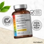 Multivitamin Tablets for Men and Women | 400 Count (13 Months Supply) | with 28 Essential Nutrients Including Vitamin D, B12, Zinc and Iron | A-Z Vitamins & Minerals | by Horbaach - Image 6
