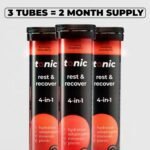 Tonic Health Rest and Recovery Effervescent Tablets - 300mg Elemental Magnesium, Ashwagandha, Lemon Balm - No Sugar, Magnesium Glycinate - Relax and Recharge, Strawberry 60 Count - Image 5