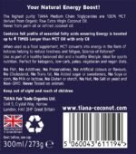 TIANA Fairtrade Organic 100% Pure MCT Oil - Premium Organic Virgin Coconut Oil. Boosts Energy and Metabolism Promoting Rapid Weight Loss. Unflavoured and Odourless. 300ml Glass Bottle. - Image 4