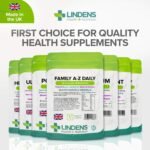 Lindens - Family A-Z Daily Multivitamins and Minerals - 90 Chewables for Adults and Children - UK Made - Tropical Flavour - Healthy Growth, Development & Immune System - Letterbox Friendly, Vegan - Image 8