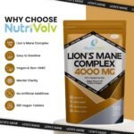 Lions Mane Supplement 4000mg with Vitamin B1 & Black Pepper | 180 Vegan Tablets | Lion's Mane Mushroom 20:1 Extract (Not Lions Mane Powder or Capsules) | Mental Performance & Nervous System | UK Made - Image 3