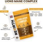 Lions Mane Supplement 2000mg – High Strength Mushroom Nootropic with Ginkgo Biloba & Bacopa for Focus, Memory & Clarity – 120 Vegan Tablets – UK Made & Lab Tested - Image 3