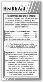 HealthAid Magnesium & Calcium - 90 Tablets - Image 3