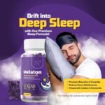 Melatonin Gummies Alternative x60 | Melatonin Gummies Precursor Sleep Aid | DeepSleep Formula Valerian Root, 5-HTP, Magnesium Glycinate, L-Theanine, Dark Fruit | Potent Melatonin Gummy Alternative - Image 4