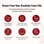 Pure Bowel Relief – Natural Colon Cleanse & Constipation Support Supplement – with Rhubarb, Ginger, Aloe Vera, Glucomannan & Cayenne – 60 Vegan Capsules – Made in The UK - Image 3