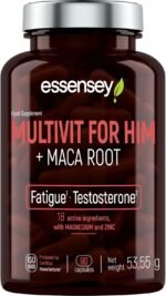 Essensey MULTIVIT for HIM + MACA Root - Energy, Vitality, and Immune Support with Maca Root Extract Supplement - 90 Capsules - Image 3