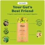 Rheal Gut Feel 150g | 30 Servings | Supports Digestion & Gut Health | Source of Fibre | 600mg Actazin Kiwi | Organic Superfoods with Ginger & Baobab | Certified B Corp - Image 4