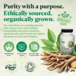 Your Organic Health - Organic Ashwagandha KSM-66-500mg - 60 Capsules: 2-Month Supply - with Black Pepper - High Strength Potent 12:1 Extract - Stress Relief Supplement - Soil Association Certified - Image 6