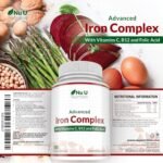 Gentle Iron Supplement for Women & Men - 180 High Strength Vegan Capsules - with Vitamin C, B12 & Folic Acid - 6 Month Supply - from Ferrous Fumarate - Made in The UK - Nu U Nutrition - Image 5
