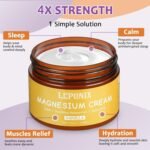 Magnesium Cream for Sleep & Muscle Relaxation-Soothing Magnesium Lotion for Leg Cramps, Pain Relief & Better Sleep, Hydrating Magnesium Body Butter for Adults 35+,Seniors & Kids(120ml, Vanilla) - Image 3