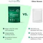 Nutravita Selenium Supplements 250mcg ACE with Vitamin A C & E - 400 Vegan Tablets (1+ Year Supply) - Support Normal Function of Immune System & Thyroid - Support Hair, Skin & Nails - Made in The UK - Image 5