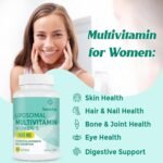 Liposomal Multivitamin for Women 50+ - Women's Daily Multivitamin with Iron, Vitamin A, C, D, E and B Complex - Immune Support, Hair & Skin Support, 60 Vegan Capsules - Image 3
