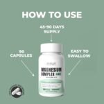 Magnesium Glycinate with Zinc & Vitamin D3 | 4 in 1 Complex | 1300mg Magnesium Supplements (Bisglycinate, Citrate, Malate & L-Threonate) | 90 Vegan, Gluten-Free Capsules | High-Strength & Absorption - Image 5
