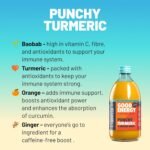 UNROOTED Punchy Turmeric Shots Multipack - Immune System and Natural Energy Booster - 4 x 500ml Dosing Bottles - Turmeric, Ginger, Orange, Carrot & Baobab - Image 3