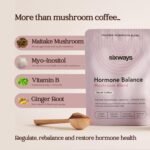 Sixways Hormone Balance, Mushroom Coffee, Decaf Coffee Flavour, Functional Mushroom Powder, Myo-Inositol PCOS Supplement, 30 Servings (150g), Myo-Inositol, PMS Support, Vegan, 200ug Chromium - Image 3