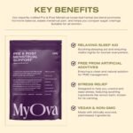MyOva Pre & Post Menstrual Support Tea - Period Pain Relief Tea - Hormone Balance with Rosemary Leaf - Lemon Balm for Bloating Relief - Vegan & Organic - 240g, 60 Servings, 30 Days Supply - Image 4