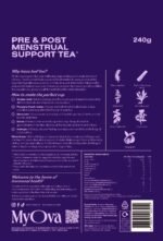 MyOva Pre & Post Menstrual Support Tea - Period Pain Relief Tea - Hormone Balance with Rosemary Leaf - Lemon Balm for Bloating Relief - Vegan & Organic - 240g, 60 Servings, 30 Days Supply - Image 6