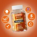 Vitamin C 80mg Gummy | Orange Flavour | 60 Vegan Gummies | Immune, Energy & Collagen Formation Support by NUTRIGUMS® - Image 3