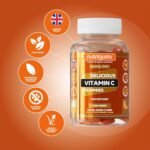 Vitamin C 80mg Gummy | Orange Flavour | 60 Vegan Gummies | Immune, Energy & Collagen Formation Support by NUTRIGUMS® - Image 5