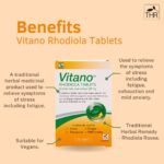 Schwabe Pharma - Vitano - Rhodiola Rosea Root Extract 200mg - Traditionally Used for Relief of Stress, Fatigue, Exhaustion, Mild Anxiety - Vegan Friendly - 30 Tablets - Image 4
