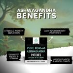 Pure Ashwagandha KSM-66 1000mg Transdermal Patches – 60 Patches for Stress Relief, Energy, and Mental Clarity | High Absorption, Like Capsules and Powder, Easy to Use, Long-Lasting. - Image 3