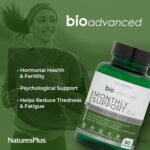 NaturesPlus Bio Advanced Monthly Support - Hormonal Balance Supplement for Women - Milk Thistle, Lemon Balm, Broccoli Sprouts, Chromium - Gluten Free, Vegan - 60 Capsules - Image 4