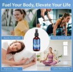 Magnesium Oil Spray, Pure Topical Magnesium for Sleep, Glass Bottle, 60ml – 100% Natural Magnesium for Restless Legs, Muscle Cramps, Joint Relief & Better Sleep– Ultra Pure Formula - Image 5