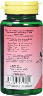 Health Plus Acidophilus Probiotic Digestive Health Supplement - 90 Capsules - Image 3