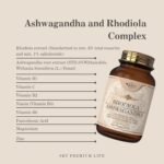 Sky Premium Life Stress Relief Complex - Ashwagandha and Rhodiola Food Supplement with Magnesium, Zinc, Vitamin C, B-Complex - 120 Capsules - Image 3