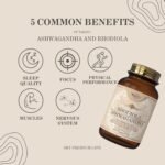 Sky Premium Life Stress Relief Complex - Ashwagandha and Rhodiola Food Supplement with Magnesium, Zinc, Vitamin C, B-Complex - 120 Capsules - Image 4