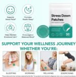 Stress Down Patches, Stress & Anxiety Relief, Botanical Plant-Based Formula, Help Deep Sleep, Suitable for Adults, 30PCS - Image 5
