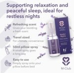 Lavender Pillow Spray for Restful Sleep – Natural Spray with Lavender & Chamomile – Calming Pillow Mist for Deep Sleep & Relaxation with Chamomile for Bedtime – 50ml - Image 4