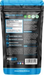 L Citrulline Malate 60 Vegan Capsules | High Strength 1200mg | Boost Circulation, Performance & Muscle Recovery | 100% Natural, Preservative & Filler Free | Resealable and Recyclable Pouch by PROELITE - Image 3