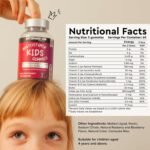 120 Multivitamin for Kids - 14 Vitamins & Minerals, B6 & B12 - Chewable Gummies, Sugar-Free Raspberry & Blueberry Flavor - Non-GMO Vegan Gluten-Free - Boosts Immunity and Bone Health - Image 6