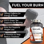 Vangard Essential Fat Fighter Capsules - 15 Servings (60 Capsules), Weight Loss Fat Burner Supplement with Capsicum and Powerful Herbal Extracts - Image 3