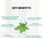 Lemon Balm Tea by Amelia Rose | 100% Natural Bulgarian Herbal Tea | Melissa Officinalis | Calming Relaxation & Sleep Support | 50 Tea Bags – Caffeine-Free Stress Relief Tea - Image 3