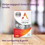 Active Iron Supplement 14 mg – Helps Support Iron & Energy Levels – Gentle, Non-Constipating, Highly Absorbed – 30 Capsules, 1 Month Supply - Image 3