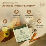 Dabur 1884 Immunity Booster Herbal Tea | 20 Biodegradable Tea Bags (50g) | 100% Natural Ingredients | Recyclable Aluminum Tin | Stress Relief Tea, Improves Immune System | Perfect for Gifting - Image 4