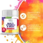 Multivitamin & Iron (180) 2 x 90 Easy to Swallow Tablets (180) with Vitamins A,B,D,C,E and Minerals, One a Day, Support for Immune System, - Image 3