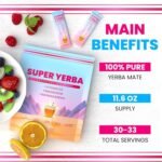 Generic Yerba Mate Instant Tea Powder, 30 Super Mate Raspberry Lemonade Tea Powder, Organic Energy Boost Supplements Portable Balance, for Family Use and Daily Enjoyment - Image 5