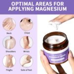 Magnesium Butter - Magnesium Soothing Sleep Butter - Relaxing Magnesium Cream for Sleep - Lavender Moisturizing Magnesium Blam for Restless Legs and Better Sleep - Image 4