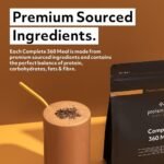 Protein Works - Complete 360 Meal, Award-Winning Meal Replacement, High Protein, 159 Health Benefits, Premium Ingredients, Essential Vitamins & Minerals, Vanilla Crème, 10 Meals, 1kg - Image 4
