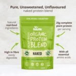 BodyMe Organic Vegan Protein Powder Blend, Naked Natural - Unsweetened, Low Carb, 3 Plant Based Vegan Protein Powder with 25g of Complete Protein, Gluten and GMO Free, 1kg | UK - Image 3